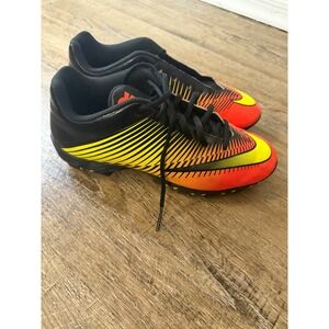 Nike Vapor Fastflex Football Cleats Black Yellow Orange Gradient Mens Size 10.5